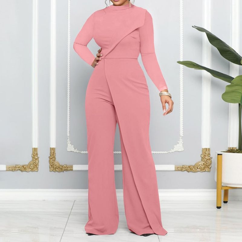 Almindelig Asymmetrisk Mode Med Mellemtalje Lige Jumpsuit