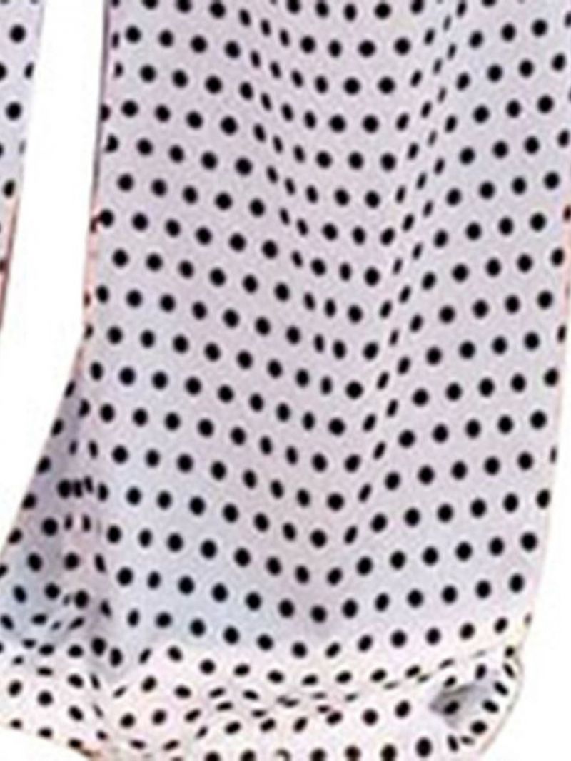 Bowknot Polka Dots Strap Slim Jumpsuit