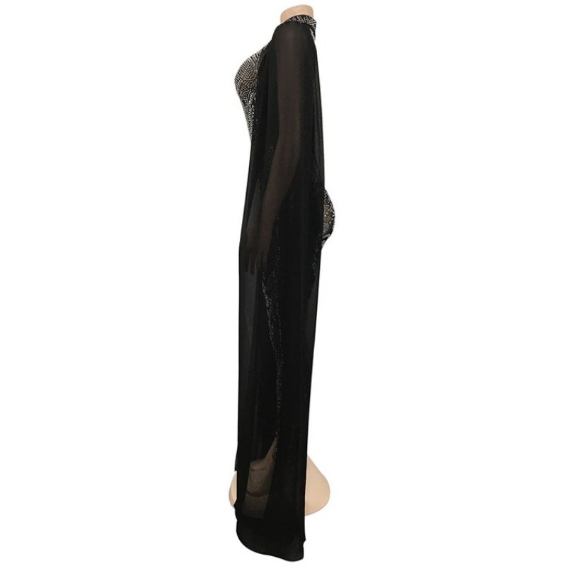 Diamond Full Længde Mode Skinny Pencil Pants Jumpsuit