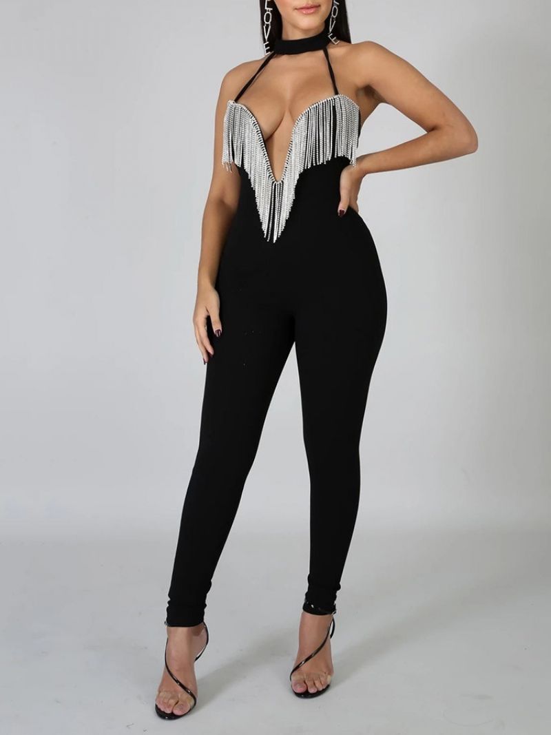 Fuld Længde Casual Skinny Jumpsuit