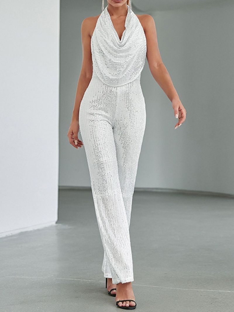 Fuldlængde Western Backless Straight Slim Jumpsuit