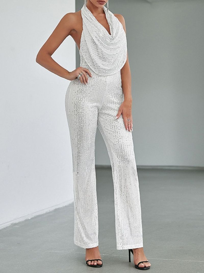 Fuldlængde Western Backless Straight Slim Jumpsuit