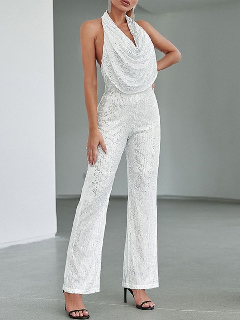 Fuldlængde Western Backless Straight Slim Jumpsuit