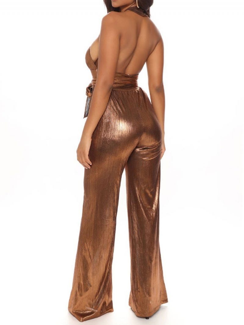 Hul Fuld Længde Sexet Slim Straight Jumpsuit