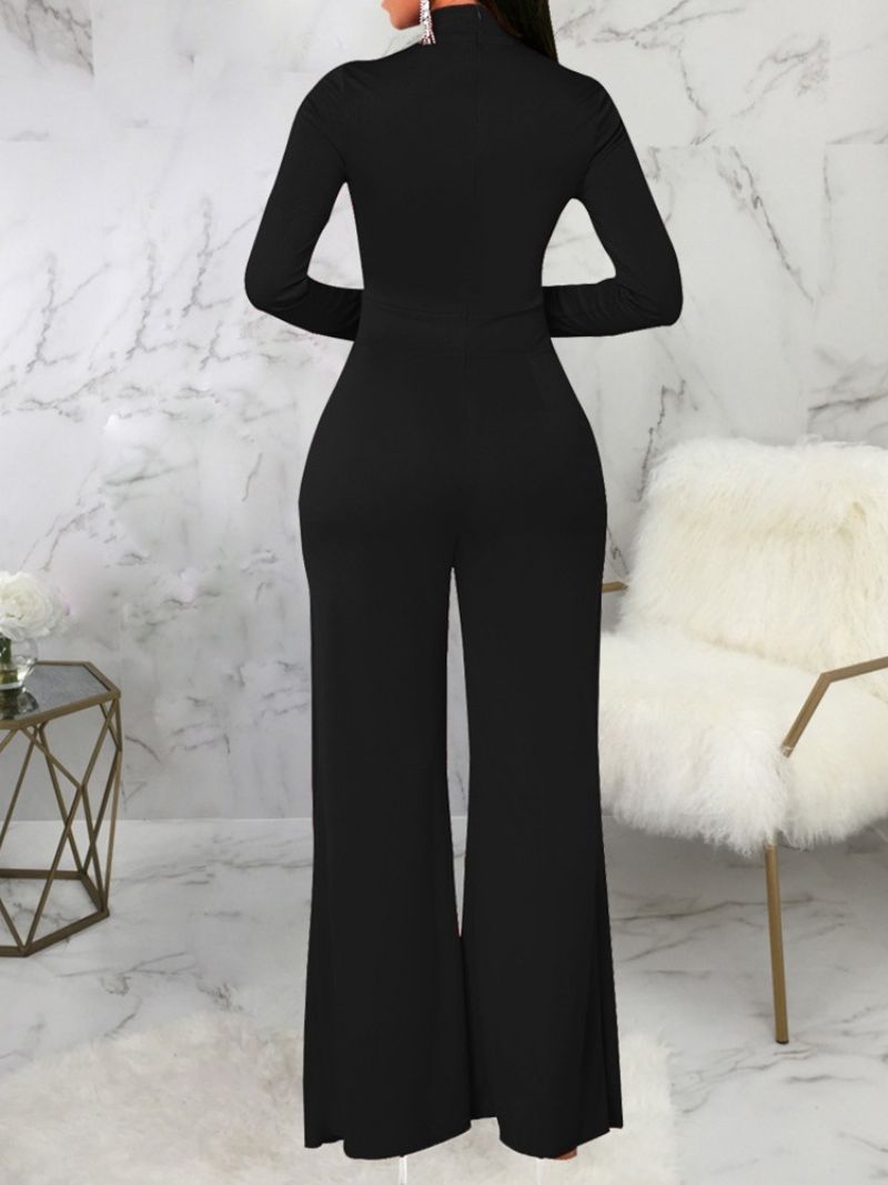 Mode Asymmetrisk Fuld Længde Midtalje Slim Jumpsuit