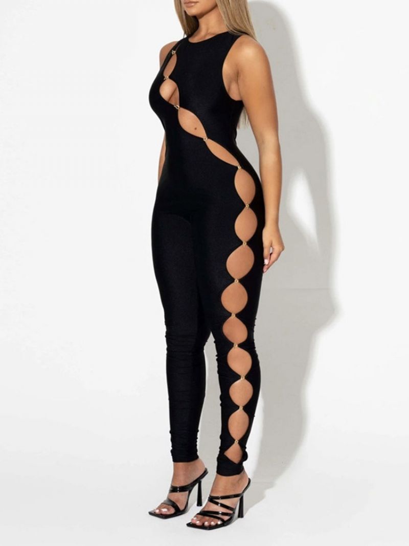 Mode Fuld Længde Asymmetriske Blyant Bukser Skinny Jumpsuit