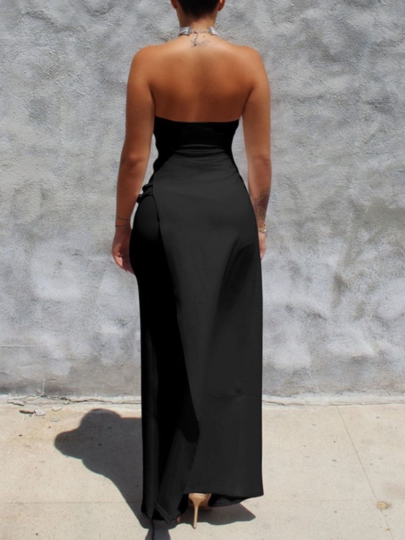 Plain Prom Patchwork Sexet Slim Jumpsuit