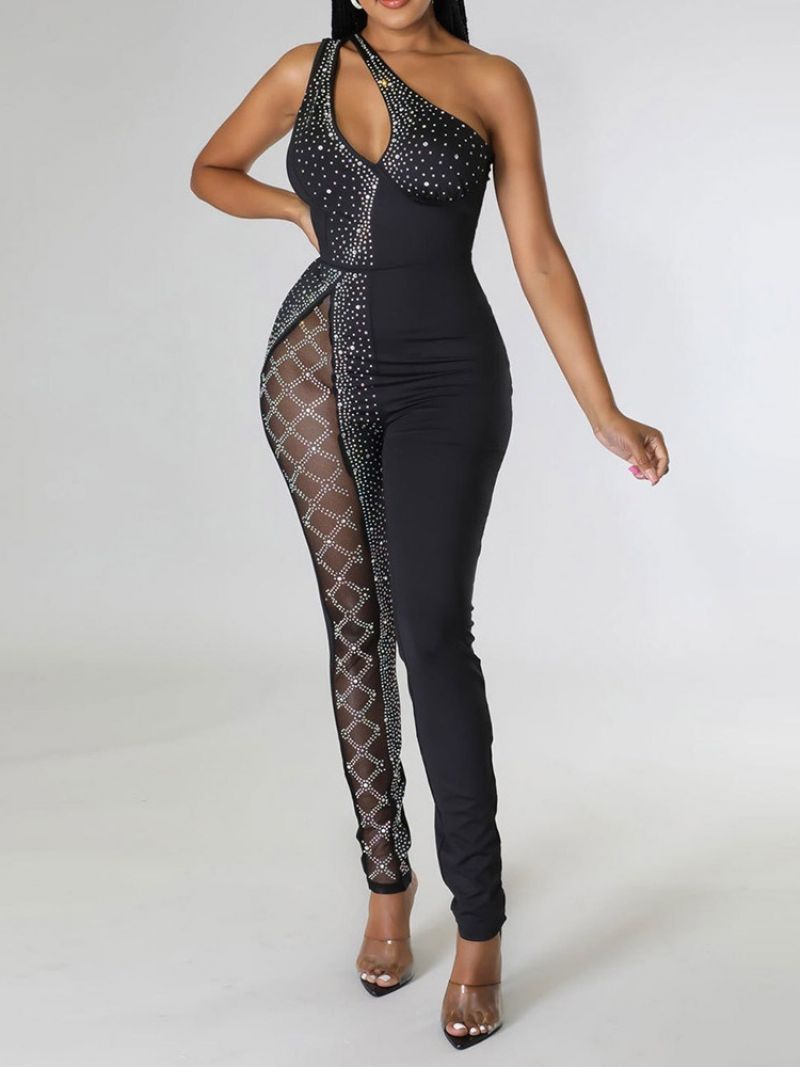 Western Diamond Pencil Pants I Fuld Længde Slim Jumpsuit