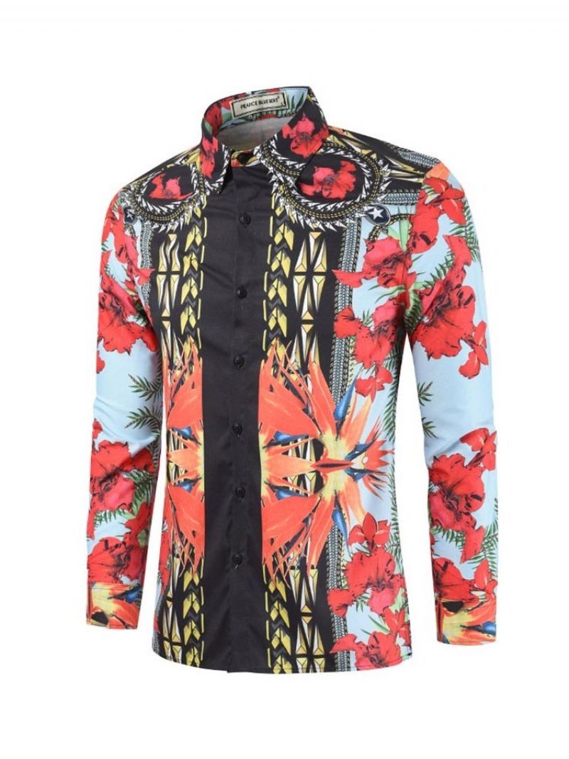 Afrikansk Mode Dashiki Mænds Button Up Casual Skjorte