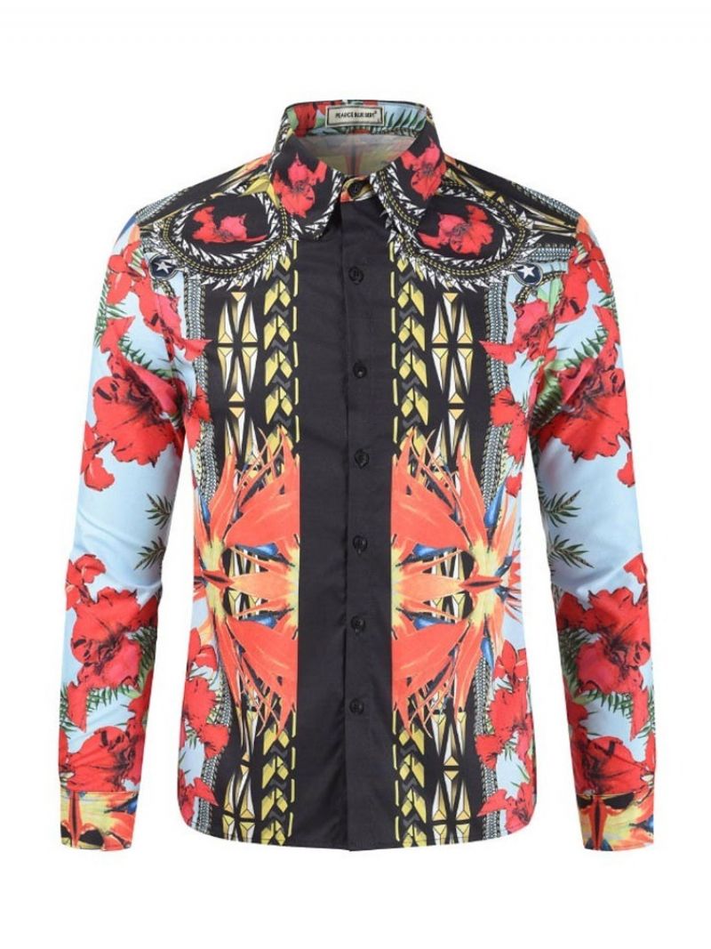 Afrikansk Mode Dashiki Mænds Button Up Casual Skjorte