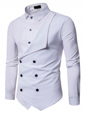 Almindelig England Button Fall Slim Shirt