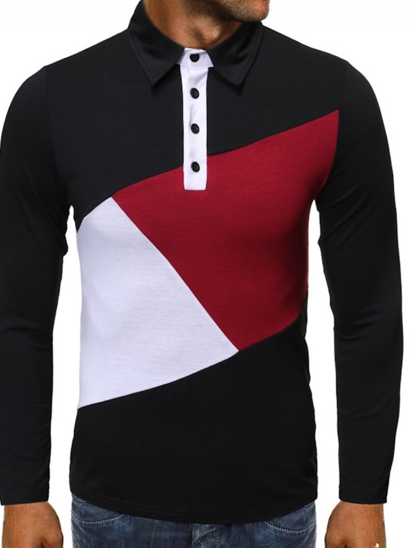 Patchwork Ol Color Block Poloshirt