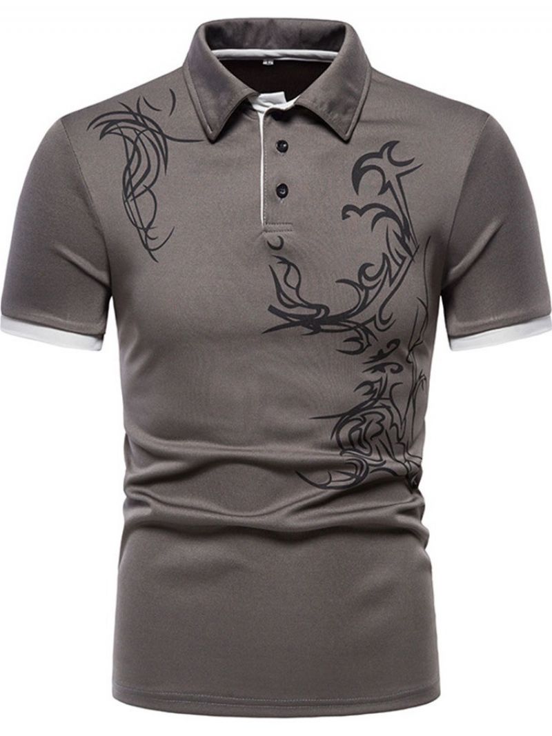 Polo-Hals Sportsknap Herre Poloshirt