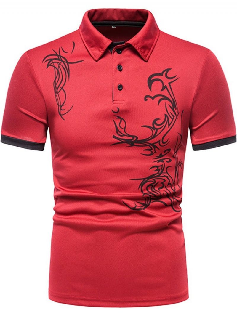 Polo-Hals Sportsknap Herre Poloshirt