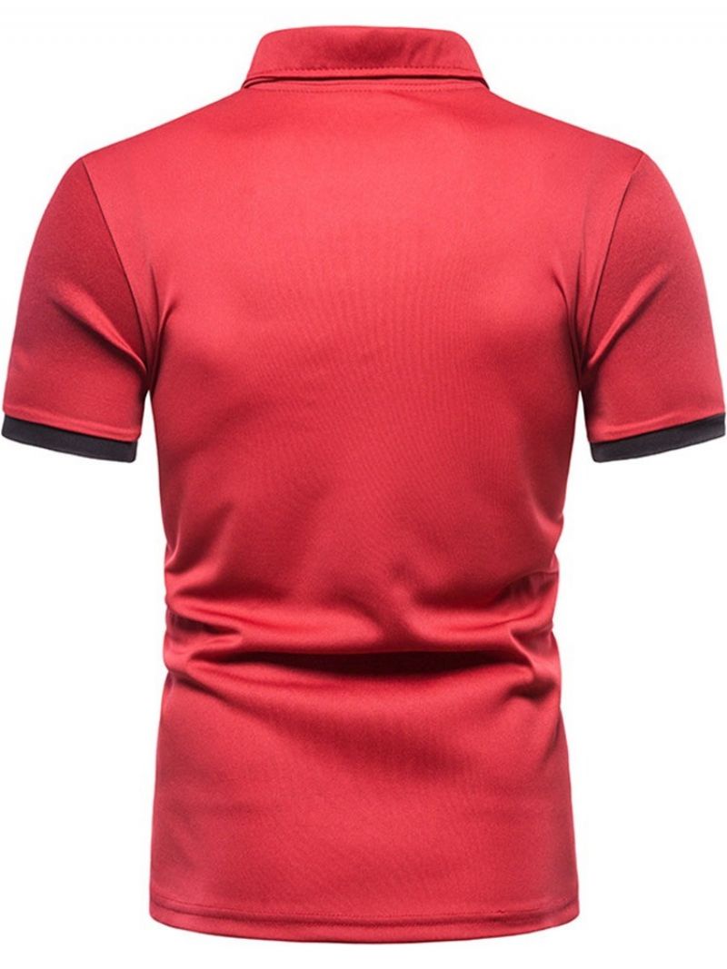 Polo-Hals Sportsknap Herre Poloshirt