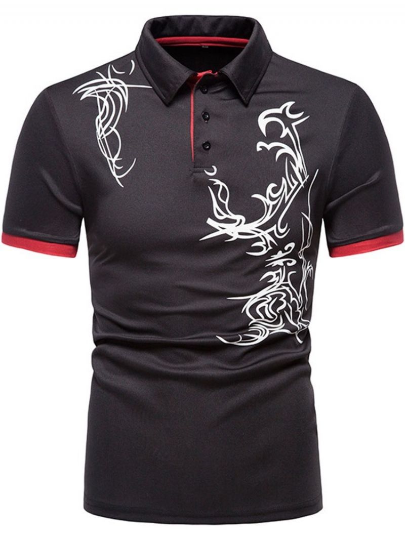 Polo-Hals Sportsknap Herre Poloshirt