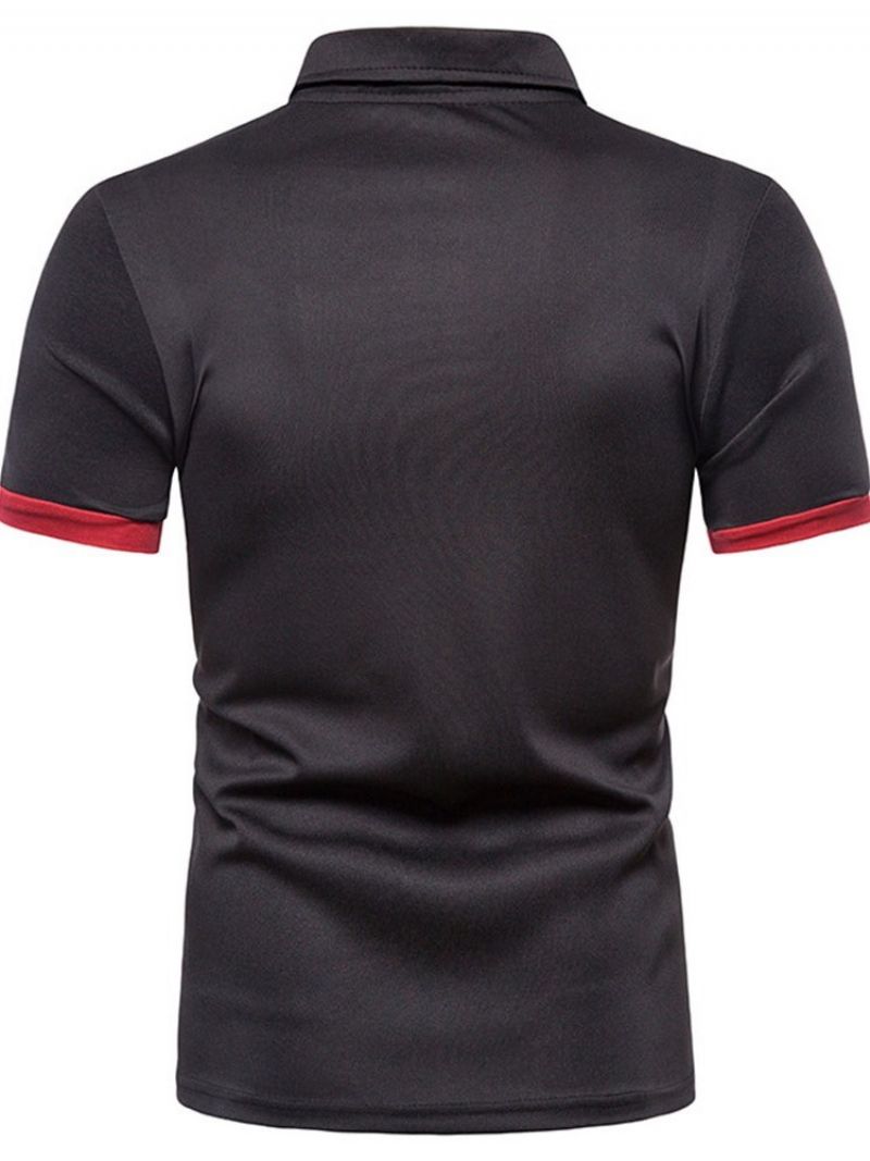 Polo-Hals Sportsknap Herre Poloshirt