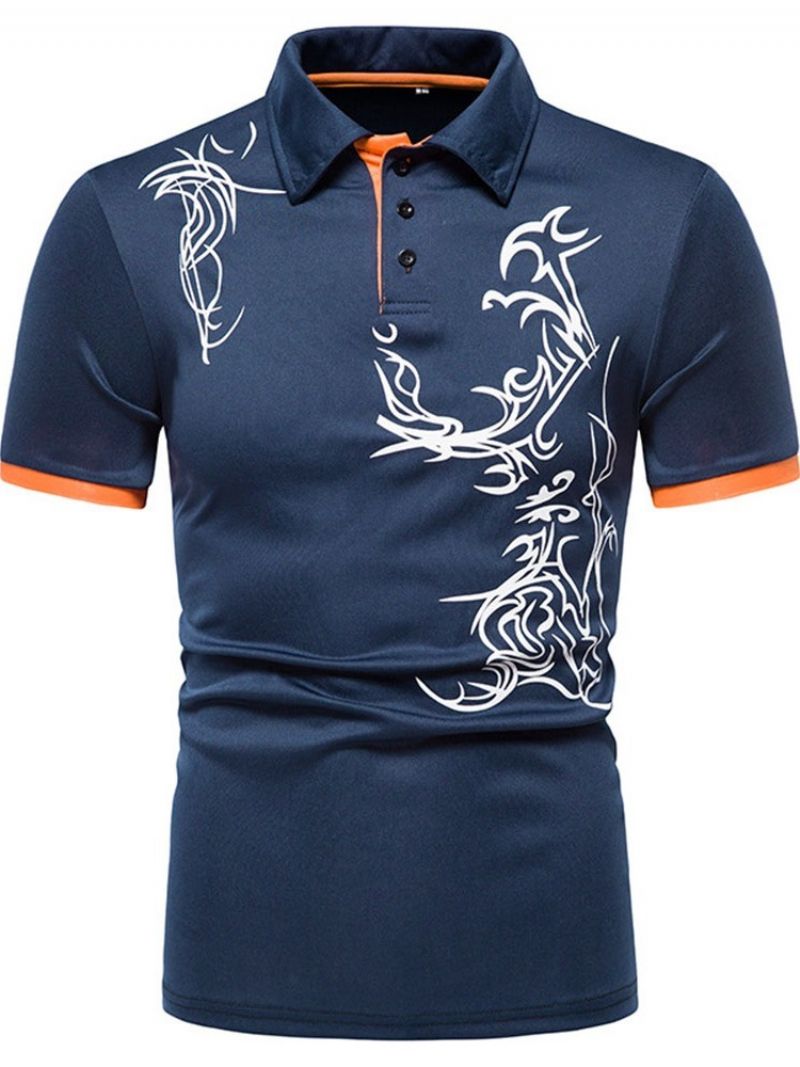 Polo-Hals Sportsknap Herre Poloshirt