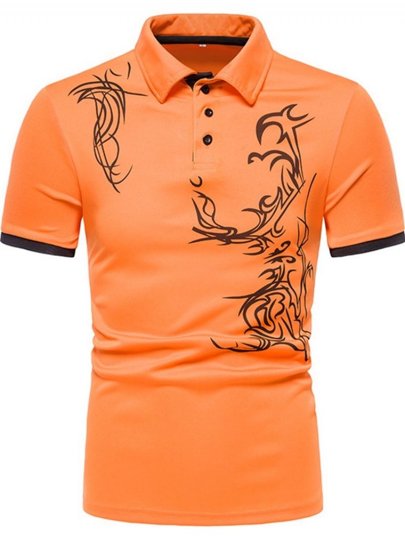 Polo-Hals Sportsknap Herre Poloshirt