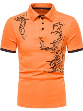 Polo-Hals Sportsknap Herre Poloshirt