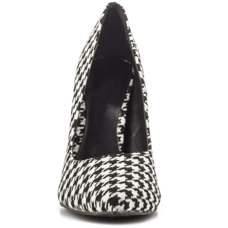 Houndstooth Point Toe Pumps