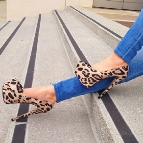 Sexede Leopard Pumps Med Rund Tå