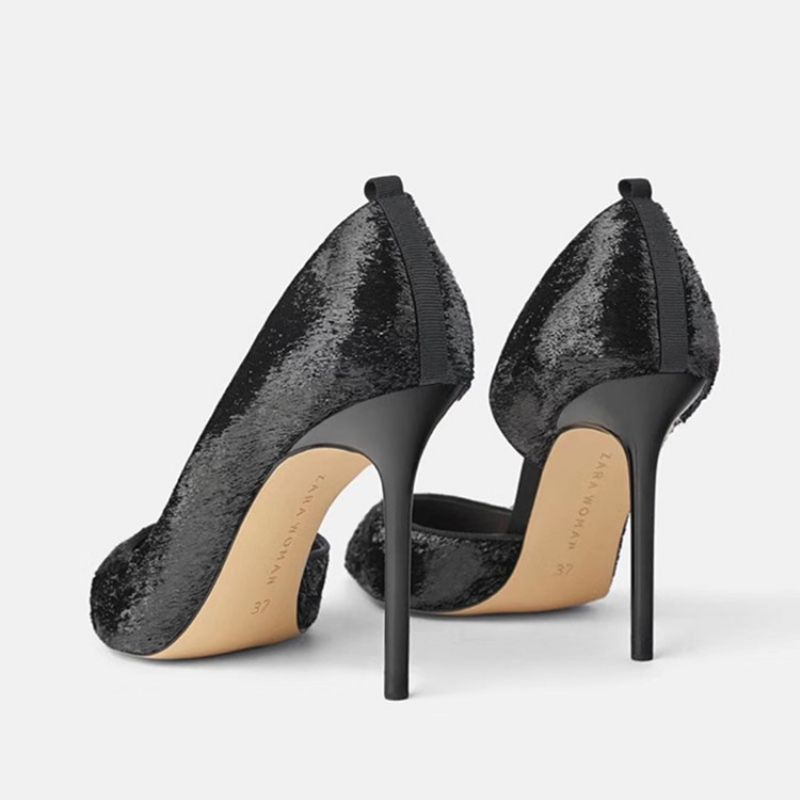 Tåspids Stilethæl Cross Strap Dame Pumps