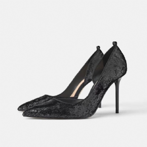 Tåspids Stilethæl Cross Strap Dame Pumps