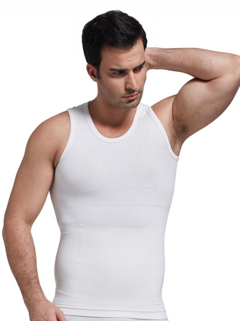 Anti-Sved Åndbar Body Shaping Sportsvest Top Til Mænd