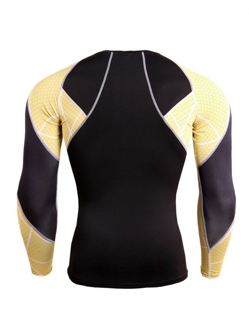 Herre Patchwork Anti-Sved Bomuldsblandinger Pullover Sport Toppe