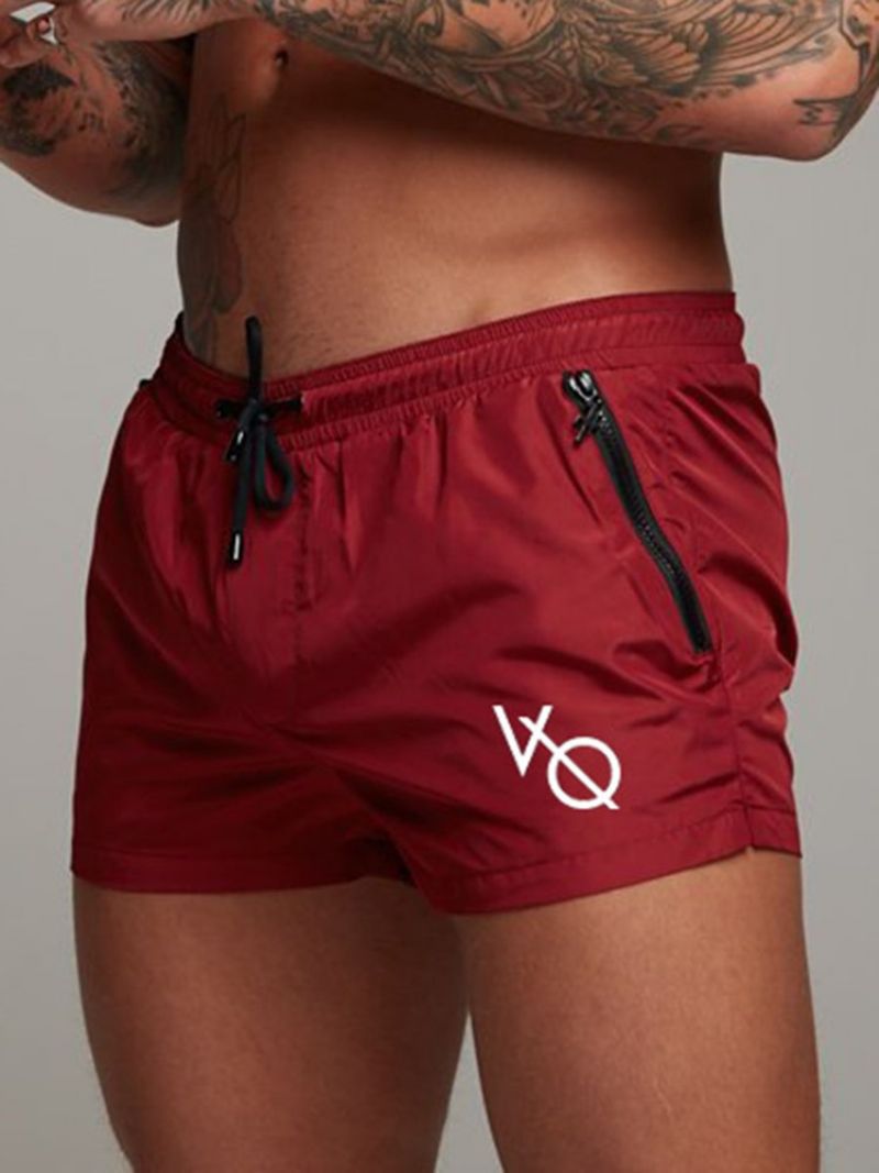 Herre Quick Dry Letter Shorts Sportsbukser