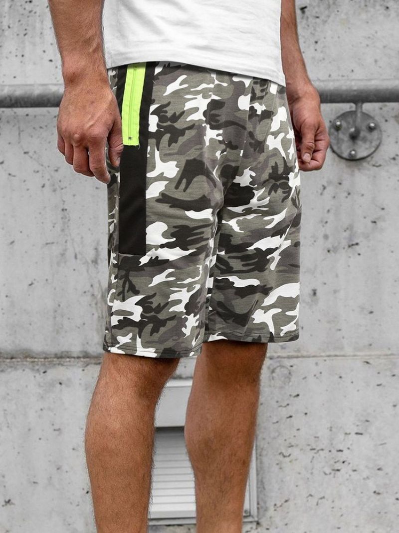 Camouflage Lige Lomme Til Mænd Strandshorts