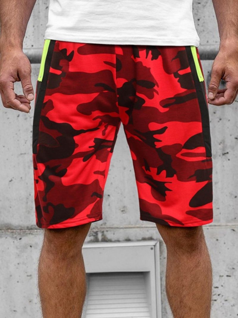 Camouflage Lige Lomme Til Mænd Strandshorts