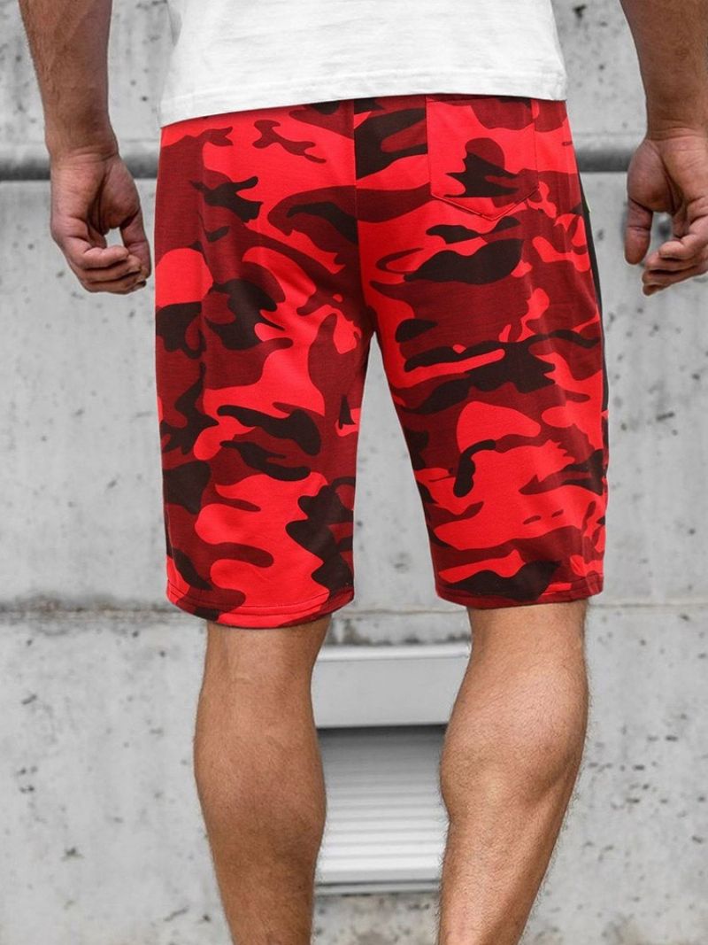 Camouflage Lige Lomme Til Mænd Strandshorts