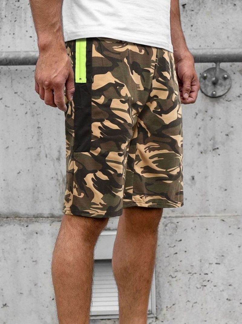 Camouflage Lige Lomme Til Mænd Strandshorts