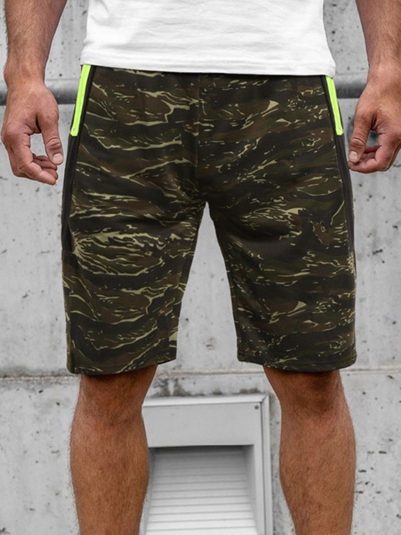 Camouflage Lige Lomme Til Mænd Strandshorts