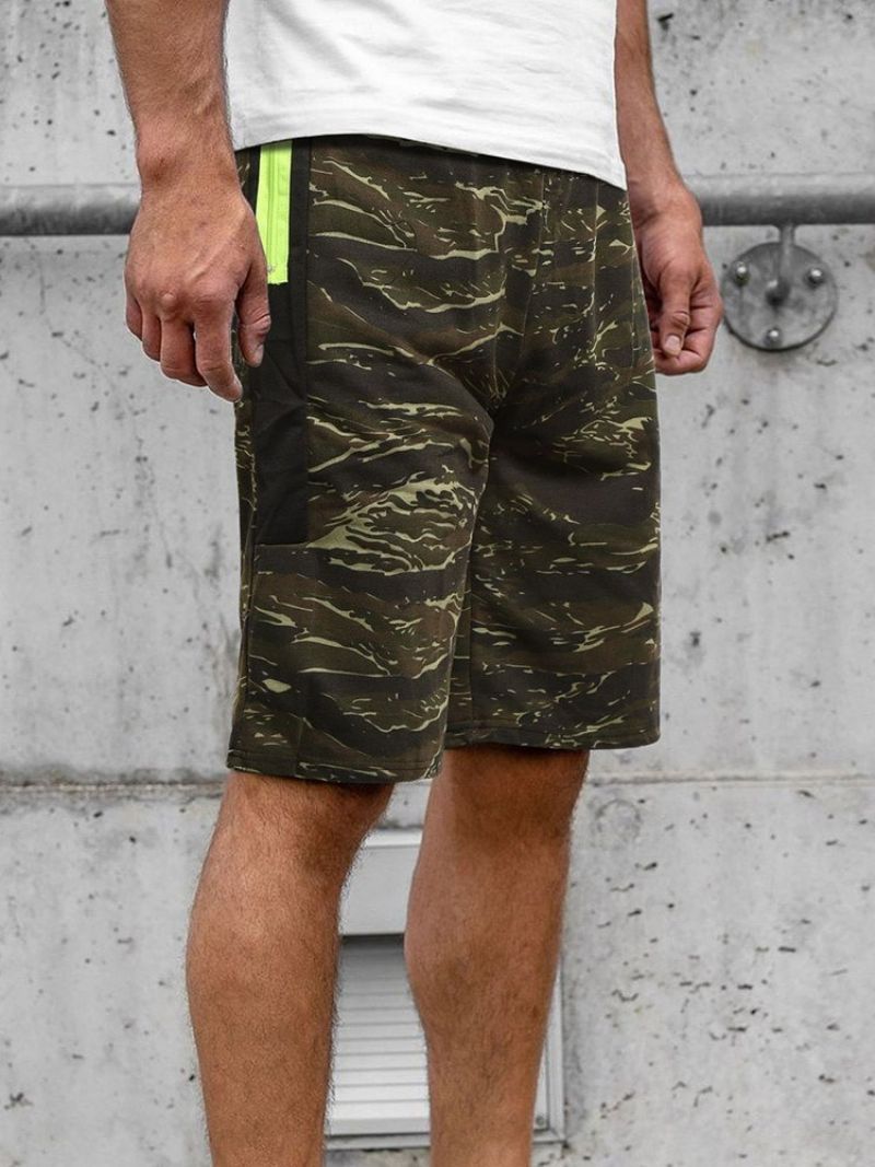 Camouflage Lige Lomme Til Mænd Strandshorts