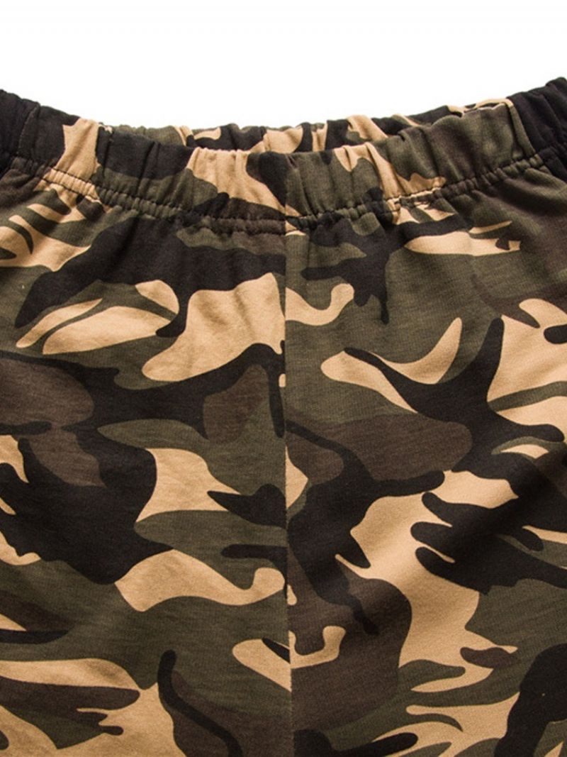 Camouflage Lige Lomme Til Mænd Strandshorts