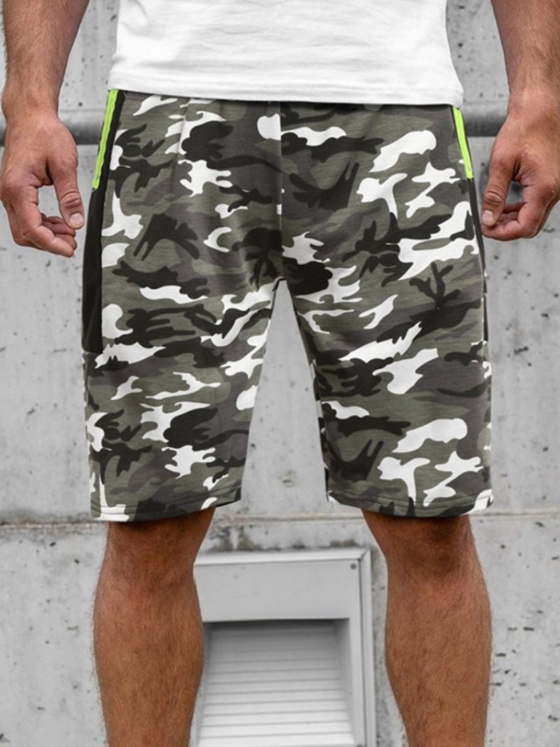 Camouflage Lige Lomme Til Mænd Strandshorts