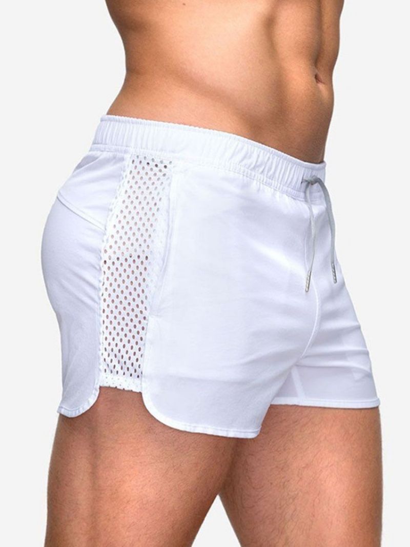 Lace-Up Slanke Almindelige Mellemtalje Afslappede Herreshorts