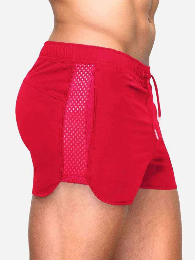 Lace-Up Slanke Almindelige Mellemtalje Afslappede Herreshorts