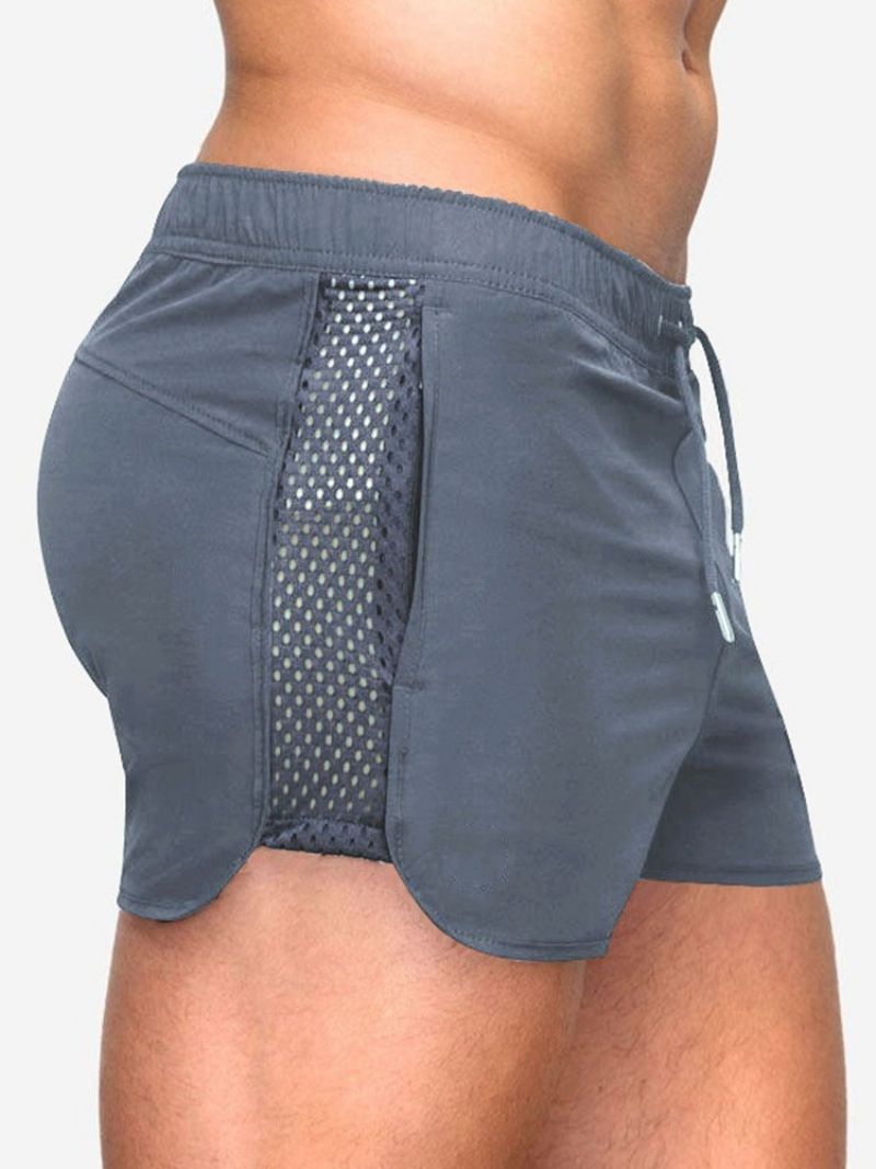 Lace-Up Slanke Almindelige Mellemtalje Afslappede Herreshorts