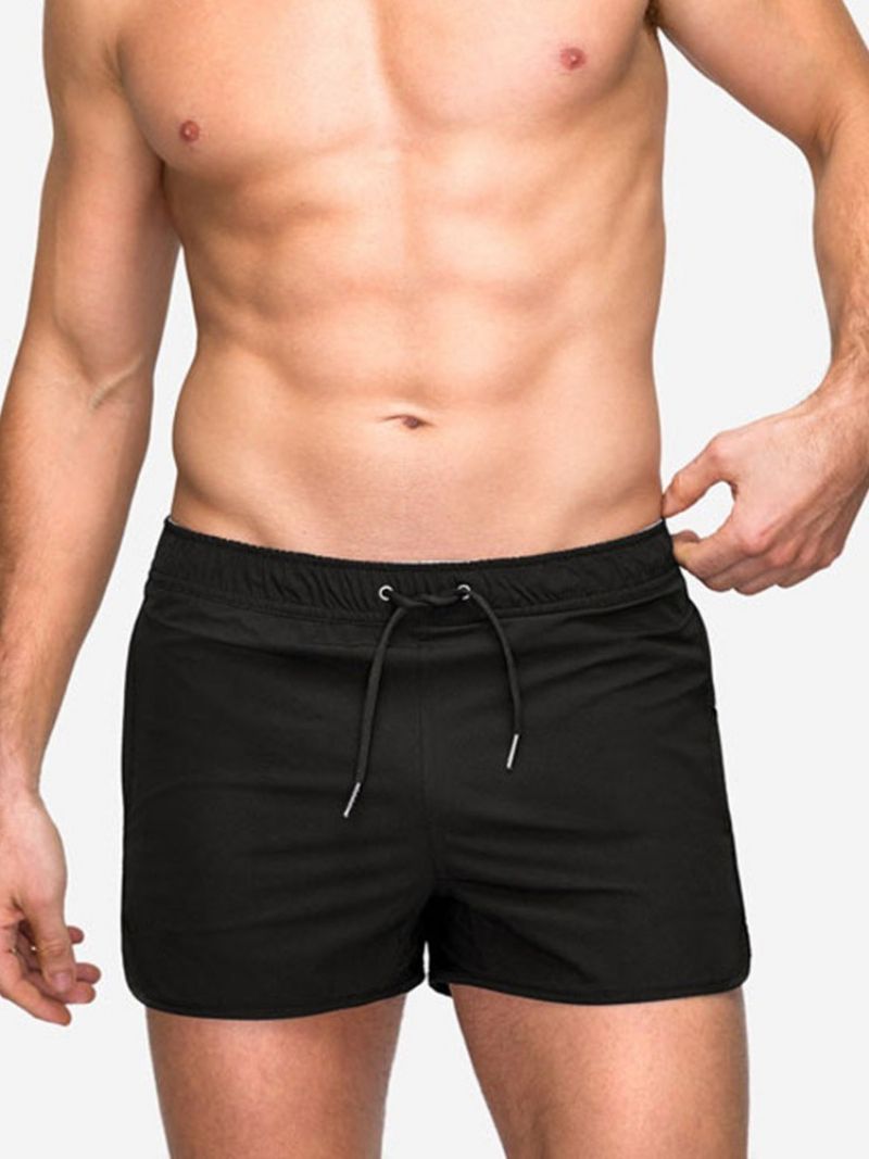 Lace-Up Slanke Almindelige Mellemtalje Afslappede Herreshorts