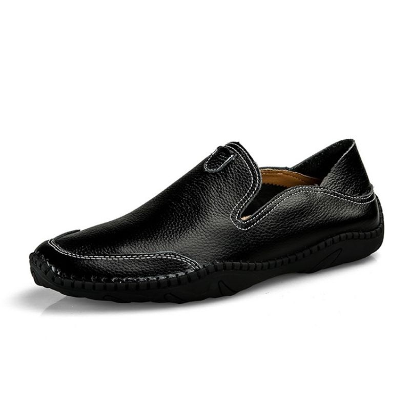 Pu Slip-On Rund Tå Behagelige Loafers Til Mænd