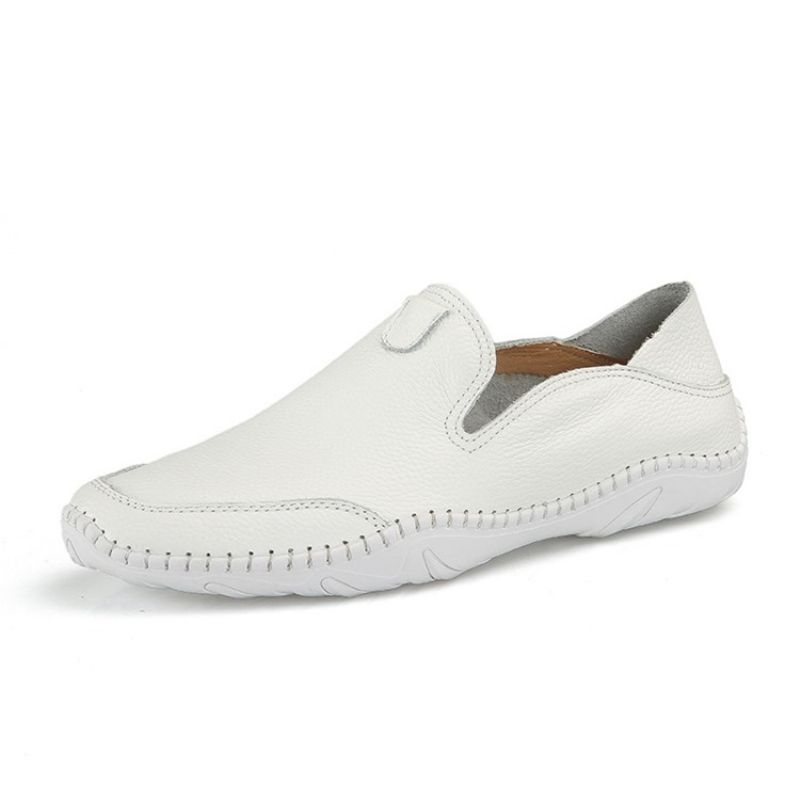 Pu Slip-On Rund Tå Behagelige Loafers Til Mænd