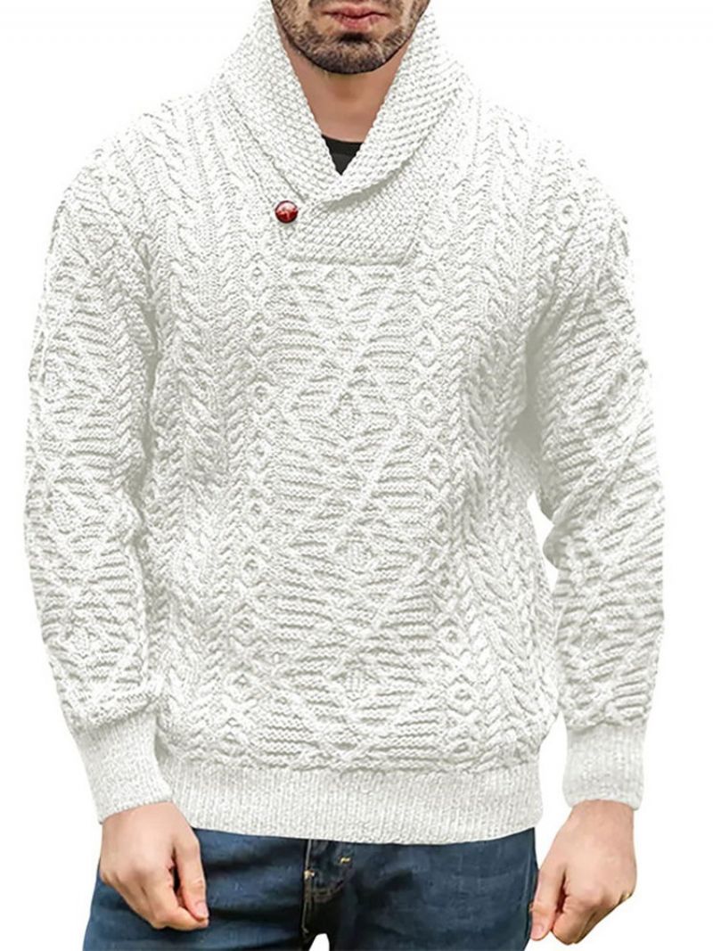 Rullekrave Knap Standard Vinter Slank Sweater