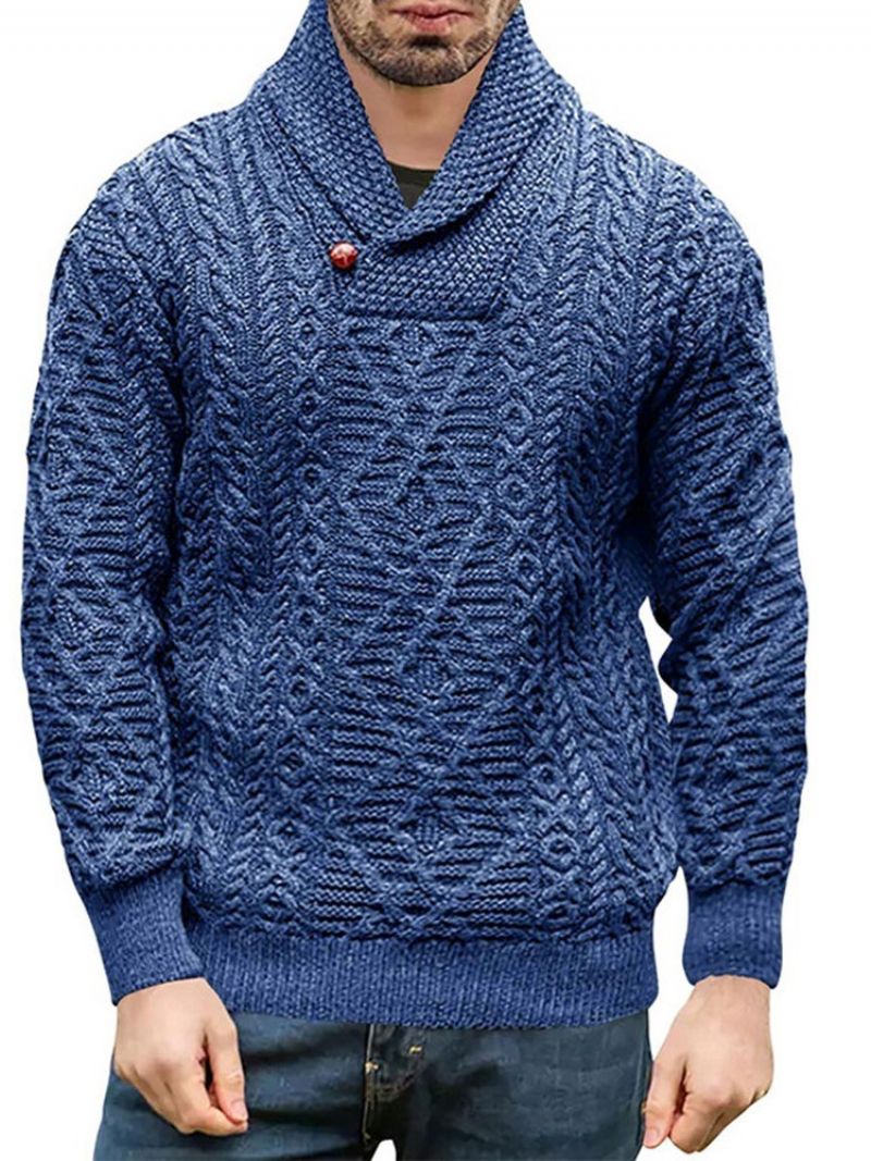 Rullekrave Knap Standard Vinter Slank Sweater