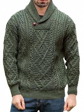 Rullekrave Knap Standard Vinter Slank Sweater