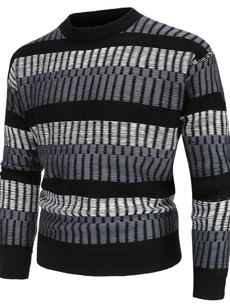 Rundhalset Standard Stripe Vinter Slim Sweater