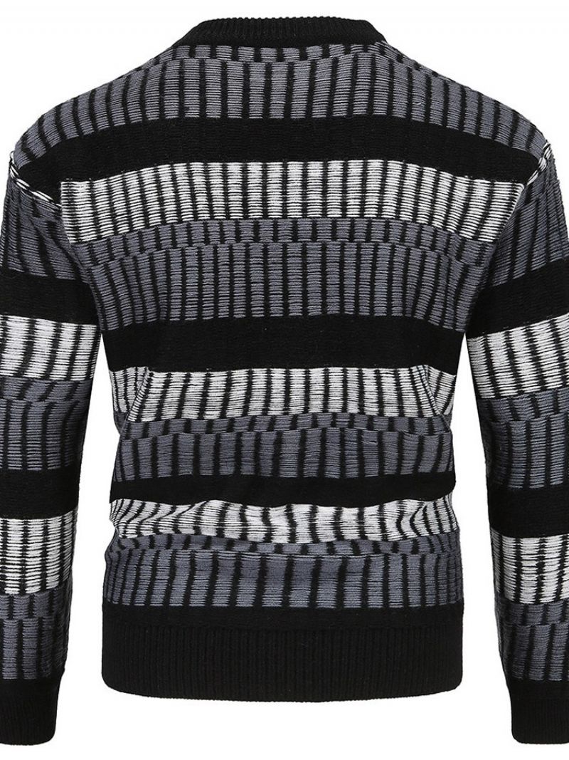 Rundhalset Standard Stripe Vinter Slim Sweater